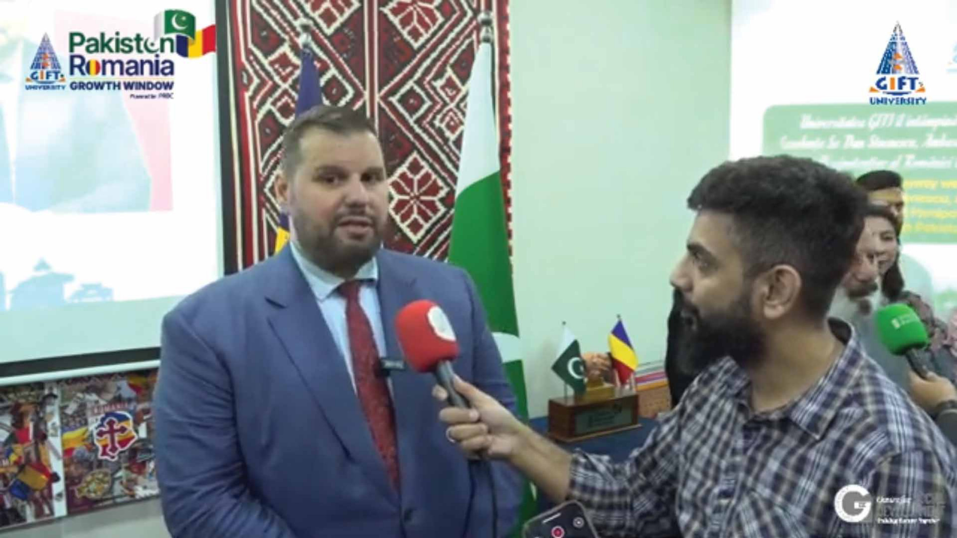 Dr. Dan Stoenescu, Ambassador of Romania to Pakistan, at the Pakistan-Romania Growth Window ceremony