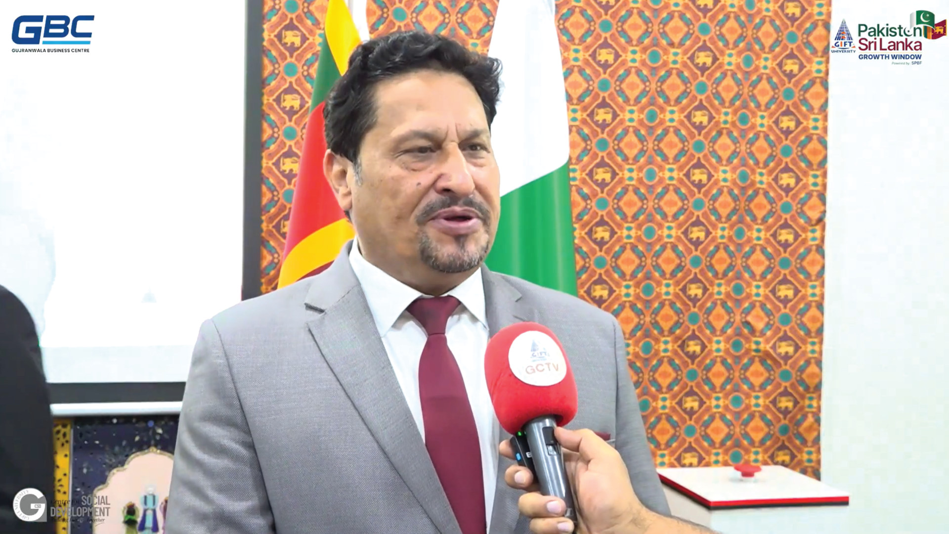 His Excellency Yasin Joyia, Honorary Consul General of Sri Lanka, at the Pakistan-Sri Lanka Growth Window ceremony